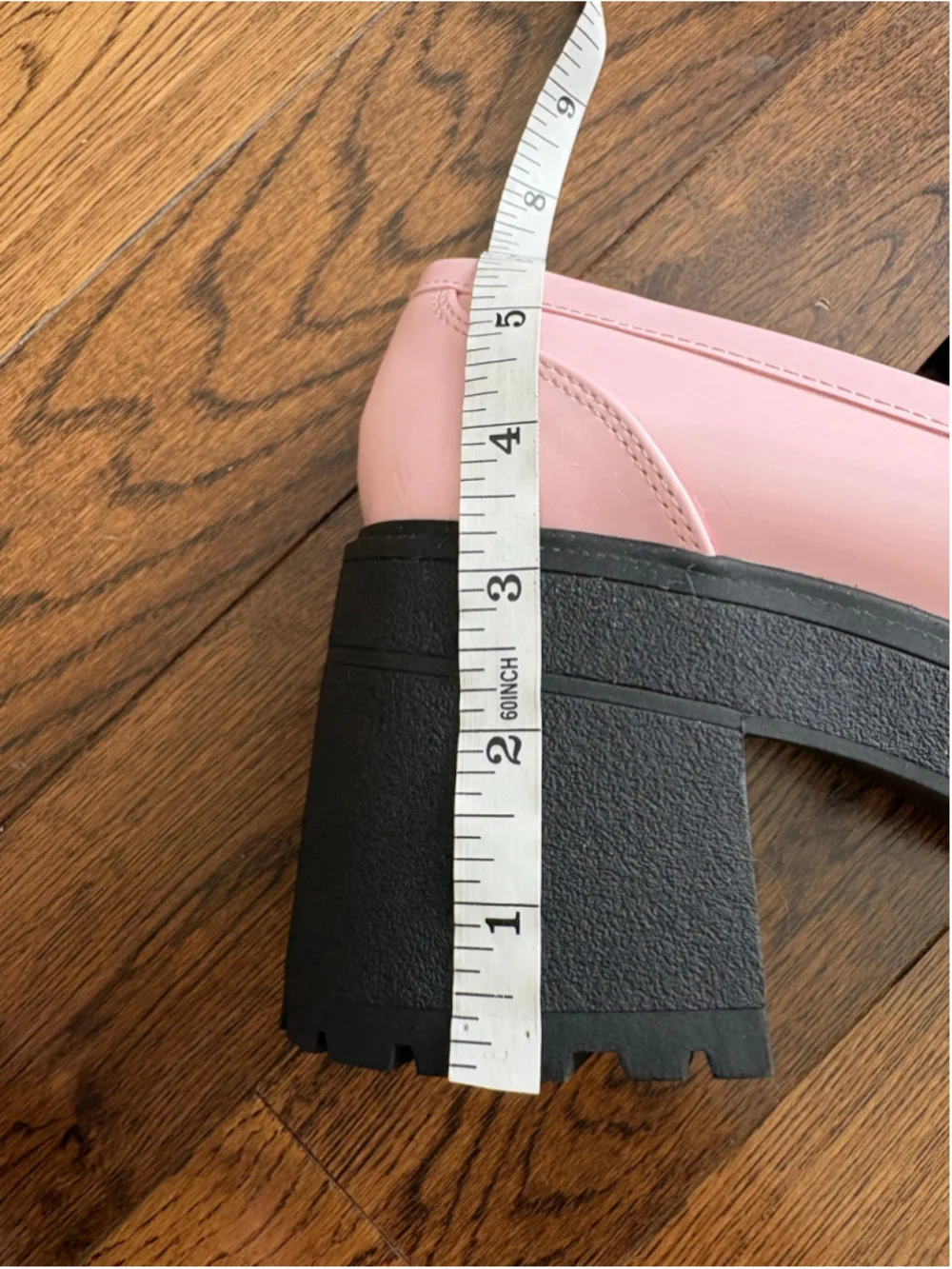 Soda Faux Patent Leather Platform Loafers Size 9 Pink and Black